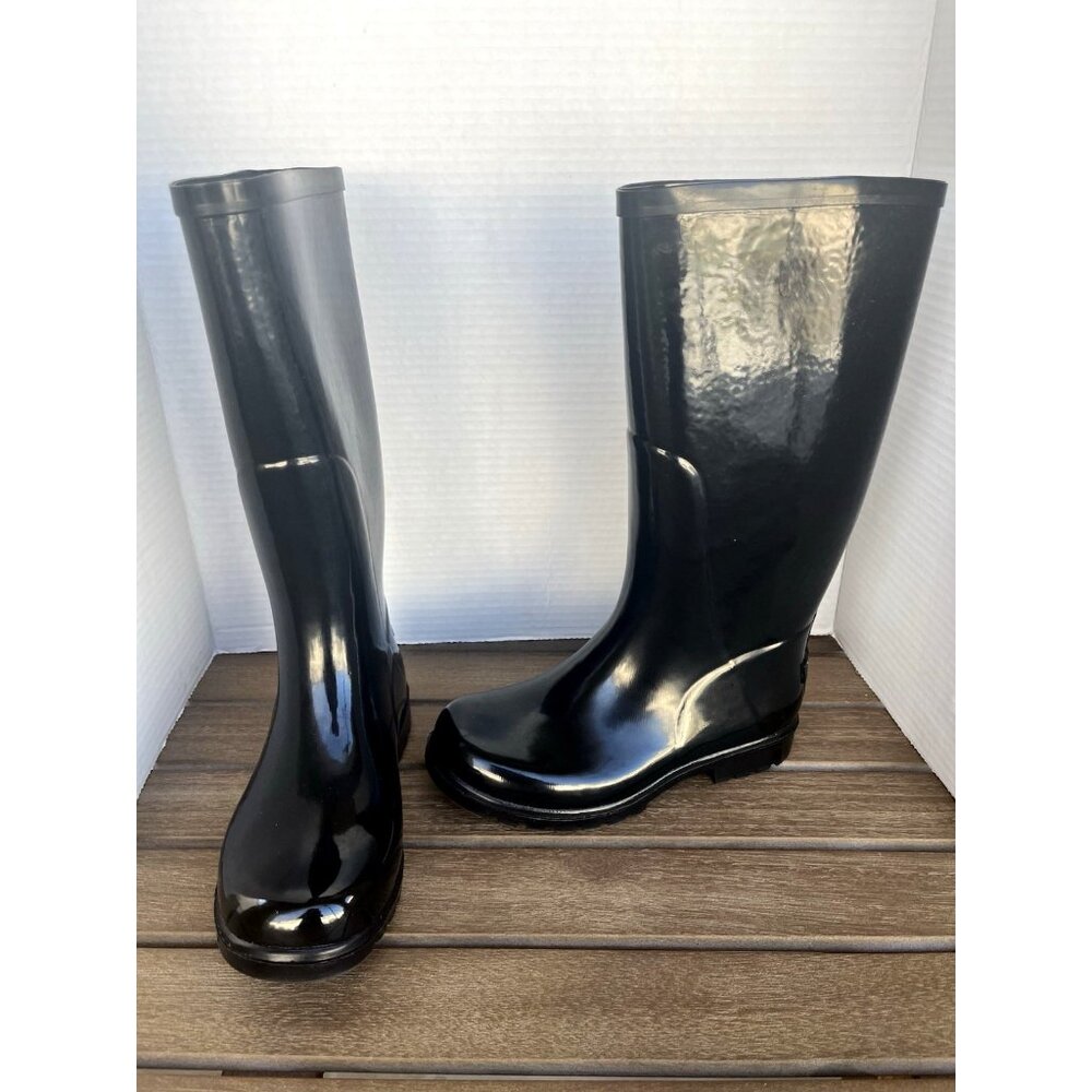 Columbia Women's Downpour Rubber Rain Boots Black Size 6M Waterproof NEW - Picture 2 of 12